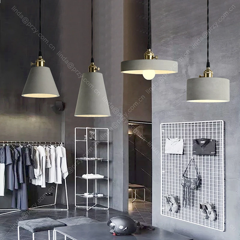 Nordic creative Cement lampshade Mould Retro bar coffee house Concrete small chandelier Silicone molds