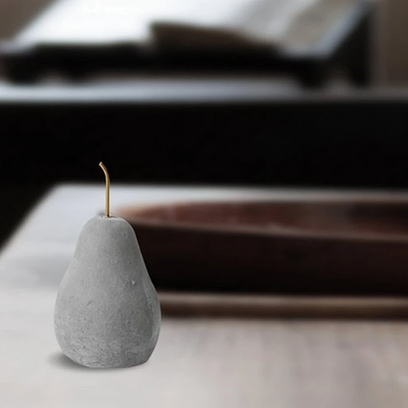 Christmas Nordic wind simulation 3D fruit cement apple ornaments tea shop bedroom home decorations concrete silicone  mold