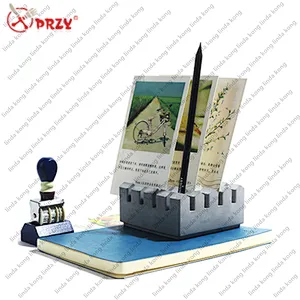 Noric Cement Pen inserted decoration molds DIY Handmade office concrete decoration silicone Mold