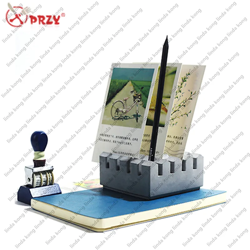 Noric Cement Pen inserted decoration molds DIY Handmade office concrete decoration silicone Mold