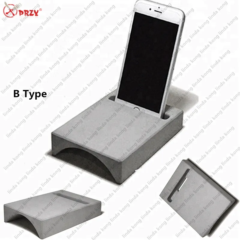 Noric styles simple Cement silicone desktop decoration Mold 3d DIY handmade Phone Stand holder silicone Molds