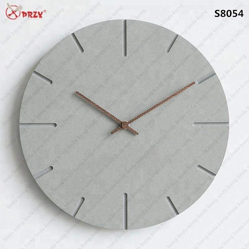 European style new Concrete wall Clock mold Silicone Cement hanging digital clock Wall Silicone Molds