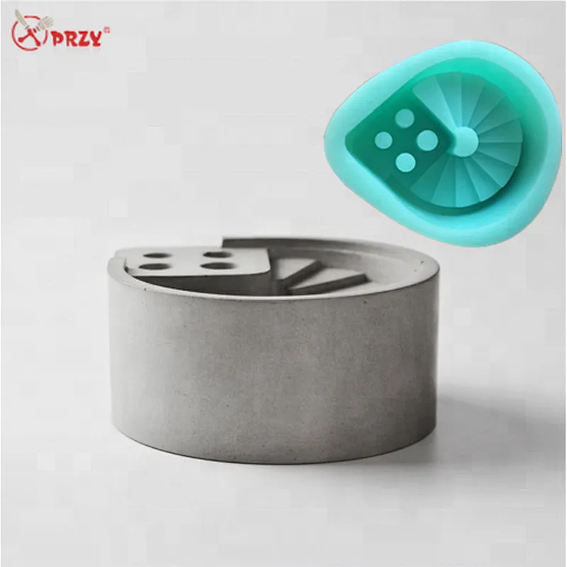 Creative Pen Holder mold cement desktop decorations mould Office concrete craft silicone forms