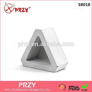 przy 2018 new 3d mini concrete vase mould silicone Triangle flower pot przy silicone molds for concrete