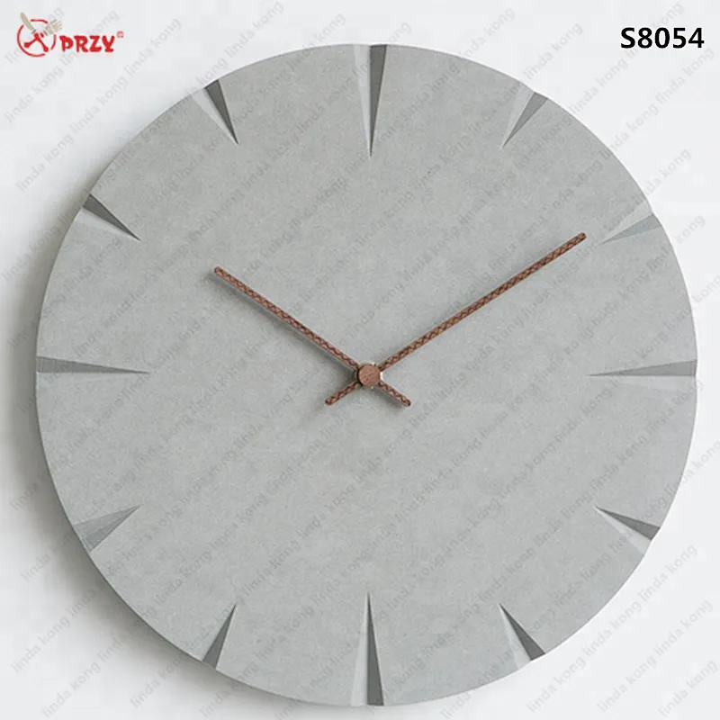 European style new Concrete wall Clock mold Silicone Cement hanging digital clock Wall Silicone Molds