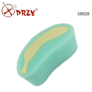 European Style Fruit Banana type Silicone Concrete Planter Molds Flower Pot Soap Silicone Mold For Concrete