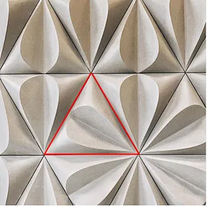 Triangular form cement wall brick mold Concrete tile molds Simple design Wall decoration Mold