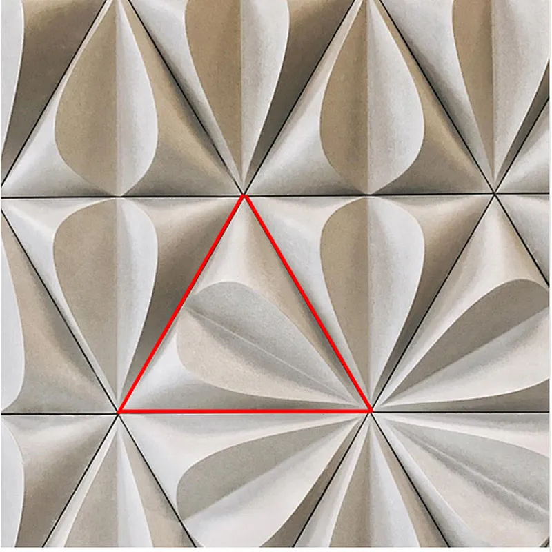 Triangular form cement wall brick mold Concrete tile molds Simple design Wall decoration Mold