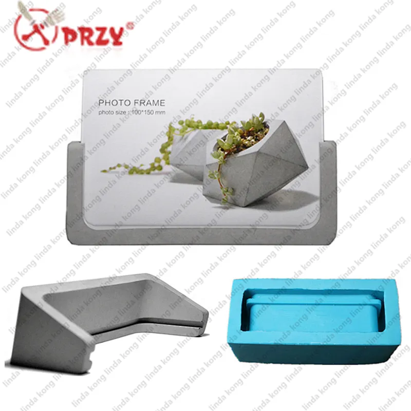 New design 2018 Cement frame mold silicone Concrete business card holder silicone molds