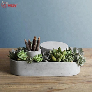 Nordic cement Succulent planter molds Concrete geometry Pen holder decoration silicone mould