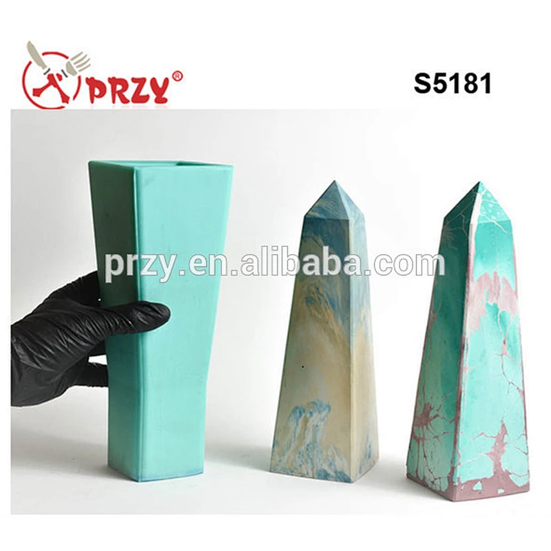 S5181 Obelisk silicone mold for casting concrete silicone mould for soap making silica gel molds for wholesale in Beijing