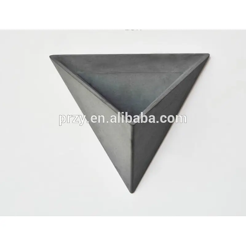 przy 2018 new Nordic triangular cement flowerpots molds succulent plants vase silicone mold for concrete