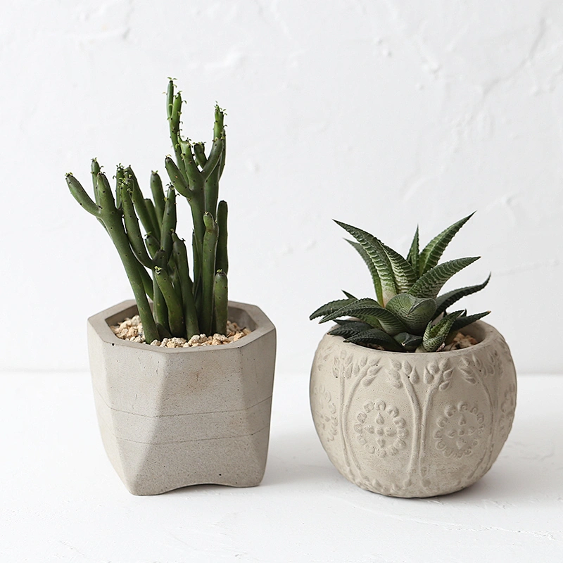 S9173 Silicone Pot mold Concrete flower pot moulds custom design cement pot molds