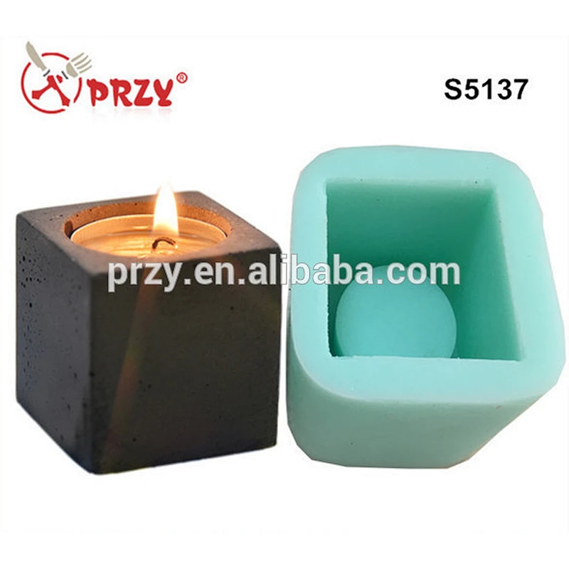 S5137 Candlestick silicone mold for concrete silicone cement mold food grade silicone molds