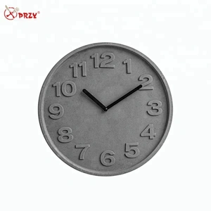Cement Digital wall clock mold living room Wall hanging Clock mould home clock decoration silicone molds