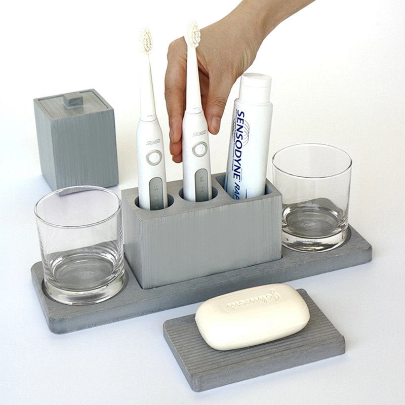 Bathroom the bathroom receives three sets of cement pendulum parts silicone mold receive pallet silicone molds