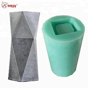 Noric original geometry cement planters mold DIY office Crafts mould Pen holder silicone molds