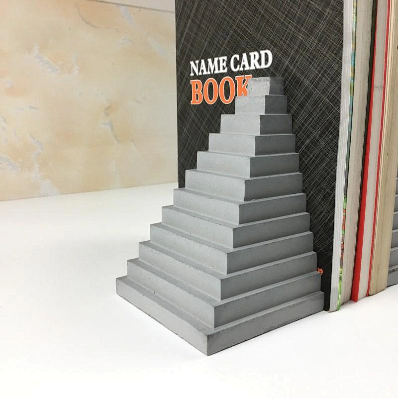 S9182 concrete silicone form concrete Bookends mold office desk decoration Pyramid design concrete stone mold