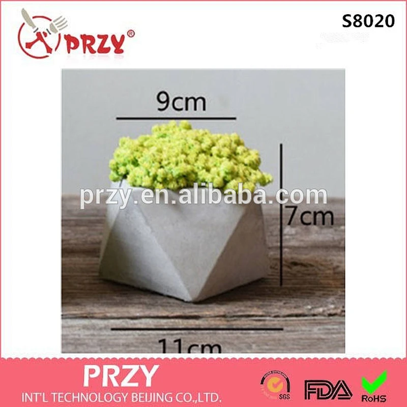 Special Style 3D concrete pot Mould 100% handmade silicone molds for concrete flower pots (PRZY)