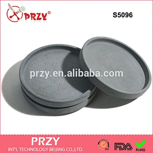 S5096 Cement plate mold silicone Concrete plate molds round shape mold
