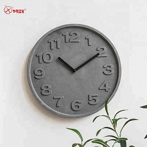 Cement Digital wall clock mold living room Wall hanging Clock mould home clock decoration silicone molds