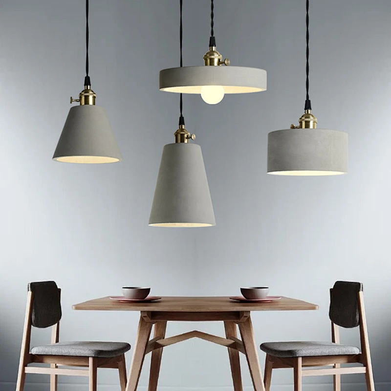 Nordic creative Cement lampshade Mould Retro bar coffee house Concrete small chandelier Silicone molds