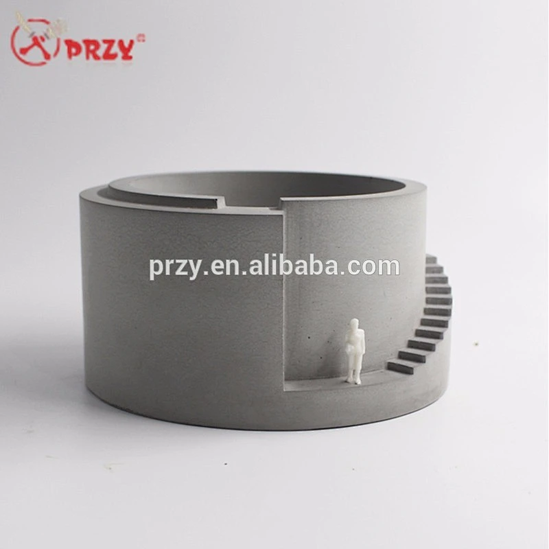 S8129 Concrete flower pot silicone molds przy 2018 new 3d cement silicone Vase Moulds