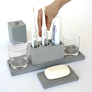 Bathroom the bathroom receives three sets of cement pendulum parts silicone mold receive pallet silicone molds