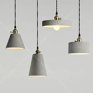 Nordic creative Cement lampshade Mould Retro bar coffee house Concrete small chandelier Silicone molds