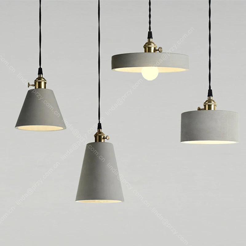 Nordic creative Cement lampshade Mould Retro bar coffee house Concrete small chandelier Silicone molds