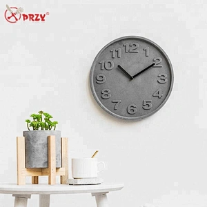 Cement Digital wall clock mold living room Wall hanging Clock mould home clock decoration silicone molds