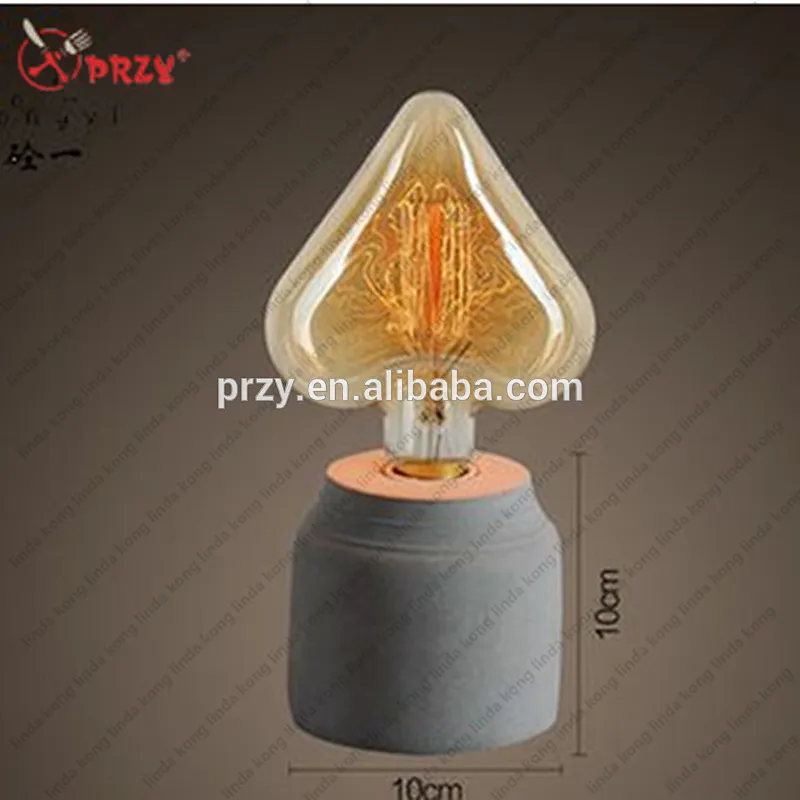 PRZY Noric retro Cement desk lamp mould concrete table lampshade silicone mold