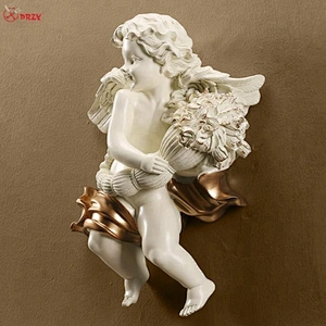 European wall hanging Angel decorations molds Office staircase wall Baby with wings ornaments silicone Mold