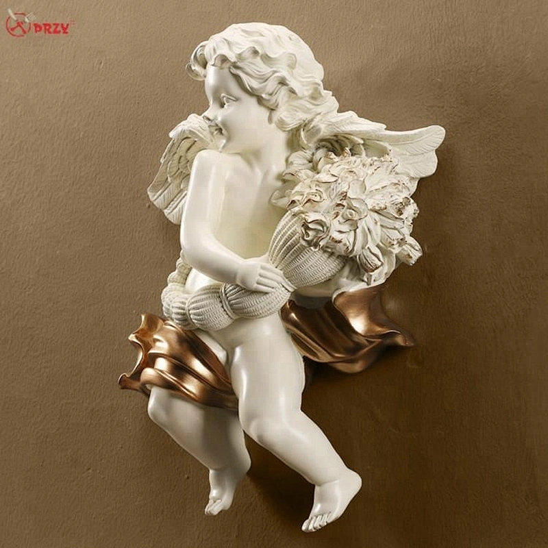 European wall hanging Angel decorations molds Office staircase wall Baby with wings ornaments silicone Mold