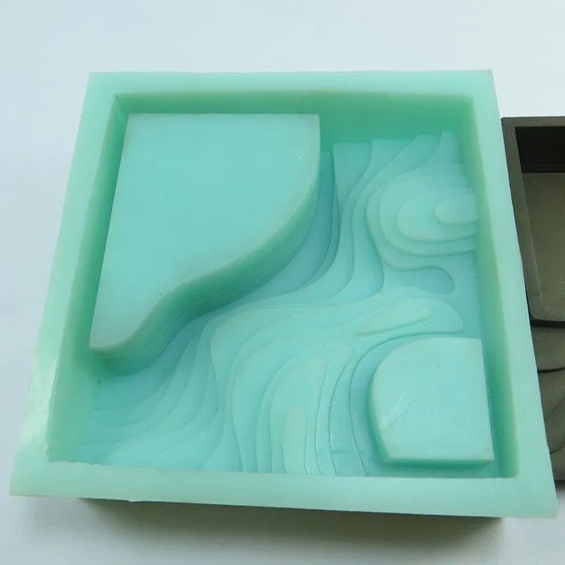 S9071 silicone mold Cement molds terraces concrete Terraced fields muti-meat flower planter mould for home decorations