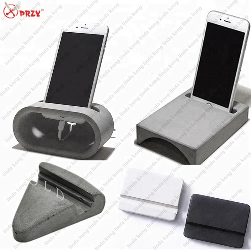Noric styles simple Cement silicone desktop decoration Mold 3d DIY handmade Phone Stand holder silicone Molds