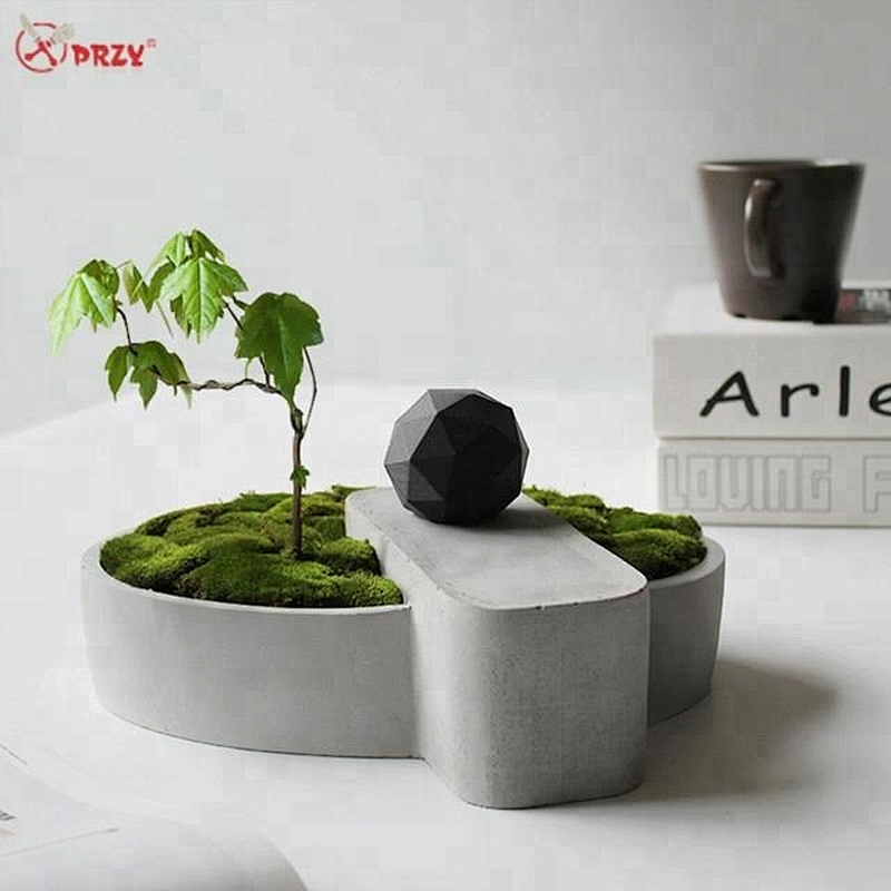 Nordic cement Succulent planter molds Concrete geometry Pen holder decoration silicone mould