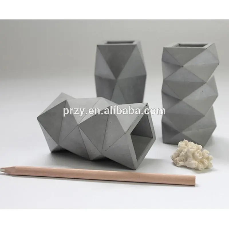Nordic concrete creative crafts mold cement pen holder silicone mold soap mold PRZY