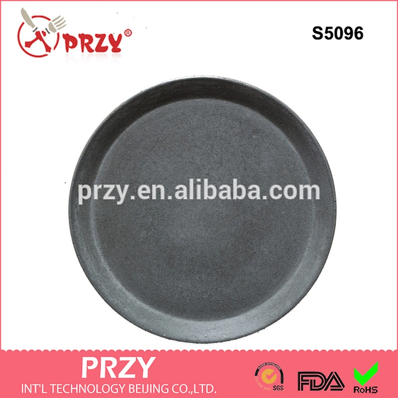 S5096 Cement plate mold silicone Concrete plate molds round shape mold