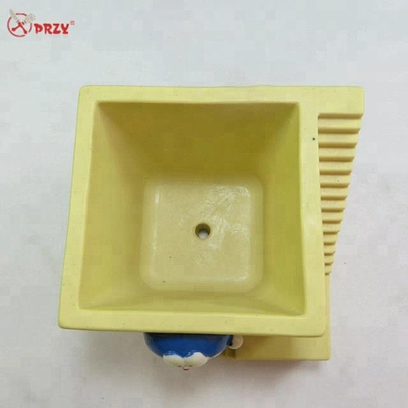 Stair Cement planter mold Fondant Cat decorative Concrete Vase decoration Molds HP0011