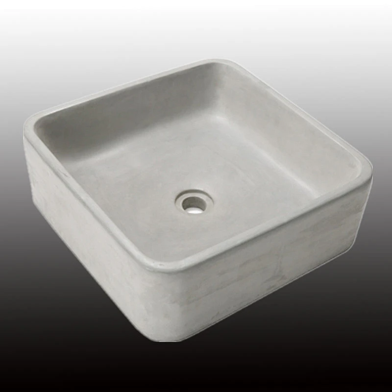 Square sink mold bathroom pot molds concrete sink craft moulds Wash Basin silicone mould with wooden frame