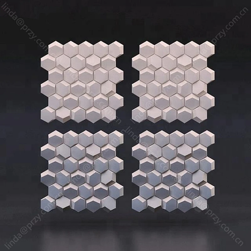 Geometric honeycomb wall tile mold silicone concrete brick molds 3D Decorative Wall Panels mould