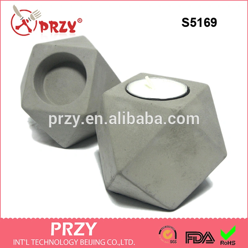S5169 Multilateral cement candlestick silicone mold silicone concrete mold silicone cement mold