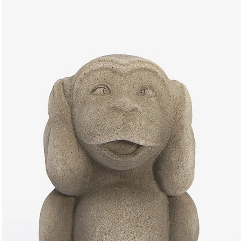 Nordic home living room creative cement monkey home decorations 3D concrete silicone mold