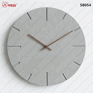 European style new Concrete wall Clock mold Silicone Cement hanging digital clock Wall Silicone Molds
