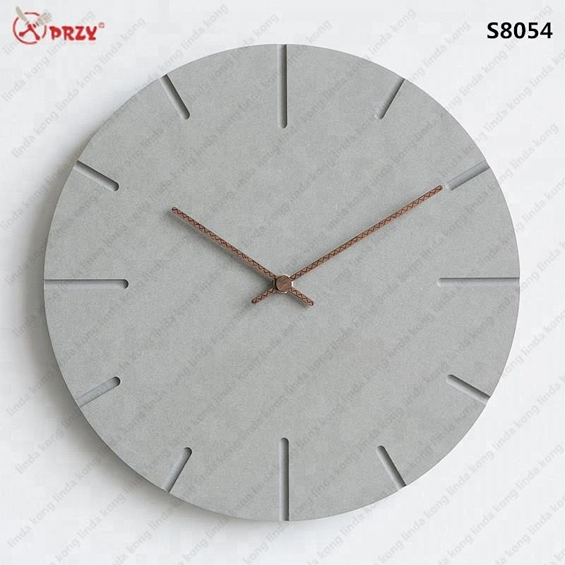 European style new Concrete wall Clock mold Silicone Cement hanging digital clock Wall Silicone Molds