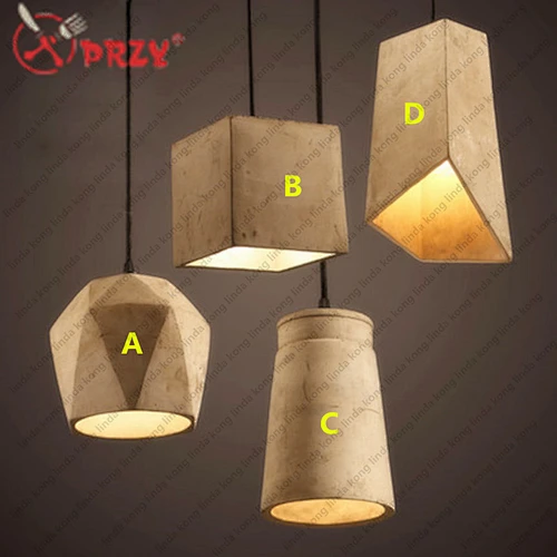 American Style restaurant coffee shop 3D Silicone concrete lights Mould cement single head pendant Lamp silicone molds
