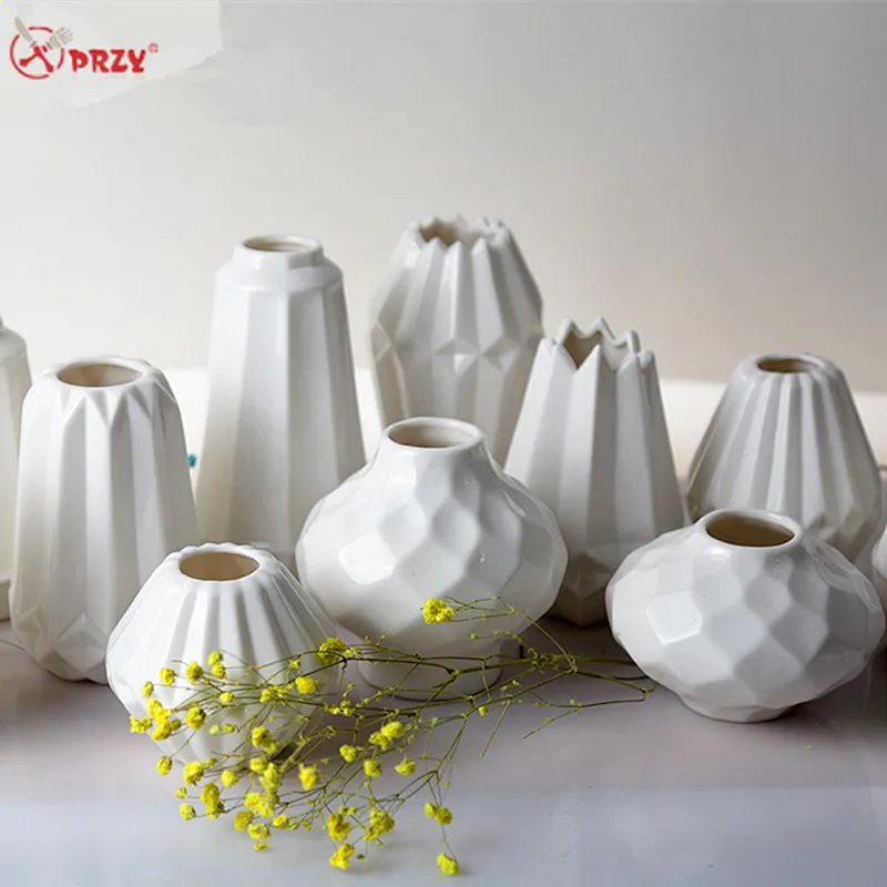 Nordic New creative Ceramic Vase Mold silicone Flower Pot crafts Silicone Molds from PRZY