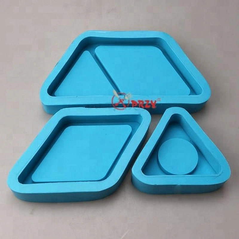 New 3pcs/set silicone cement fruit holder tray mold ashtray concrete jewelry display plate silicone mould