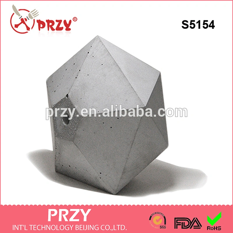 S5154 geometry 3D vase mold silicone planter mould silicone cement concrete mold